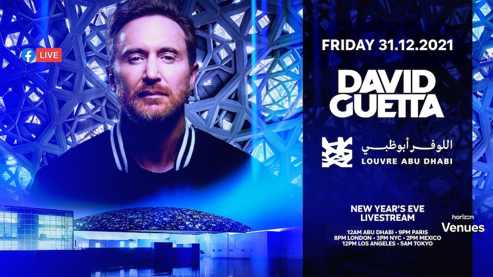 David Guetta - NYE Livestream from Louvre Abu Dhabi - Live in VR