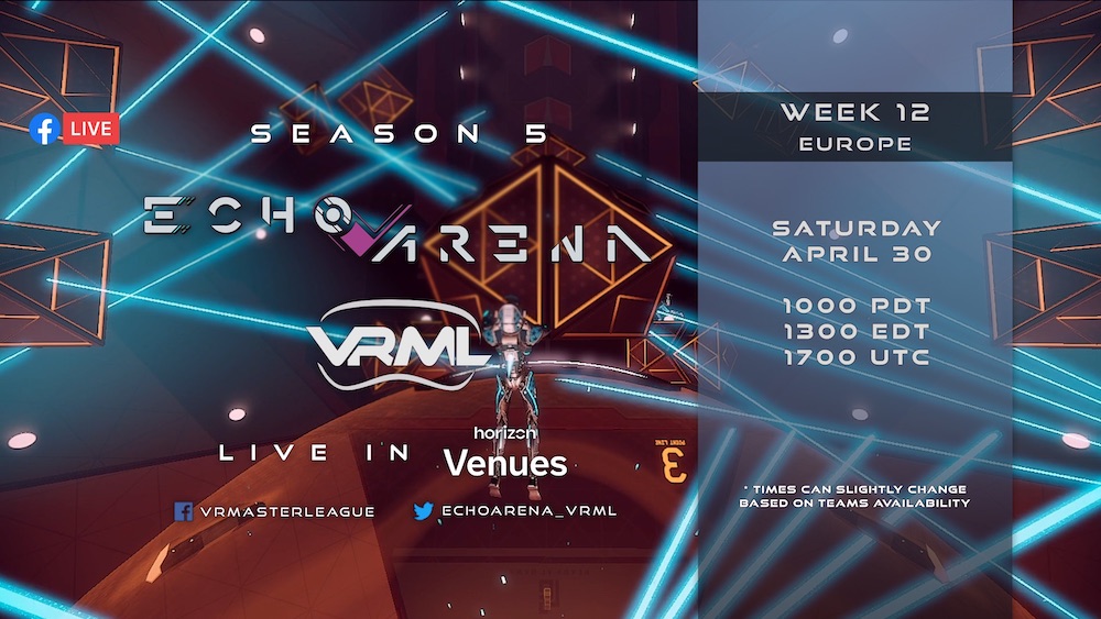 Echo Arena - Venues Showcase - Season 5 Week 12 VRML - Live in VR
